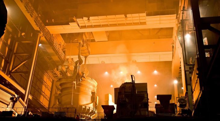 เครนหล่อลื่นเหนือศีรษะคู่ด้วยตะขอ