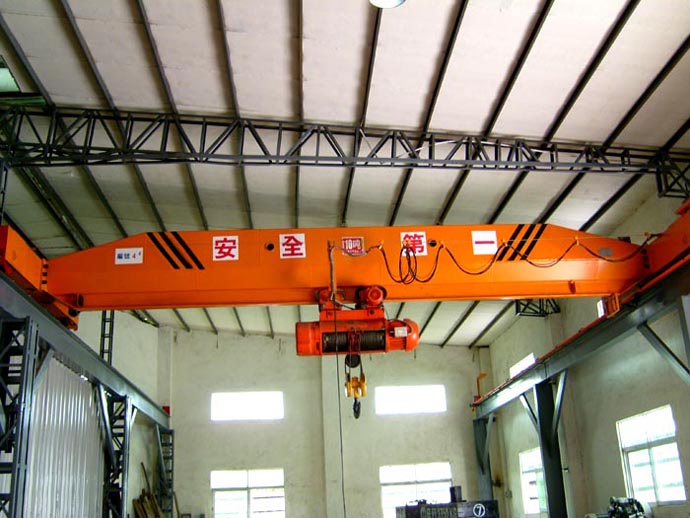 LDA Type 1-20 ตันขับเคลื่อนด้วยมอเตอร์แบบ Single Beam Overhead Crane 10 Ton Set